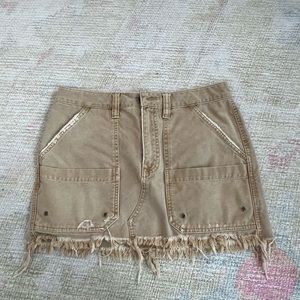 free people cargo skirt size 27